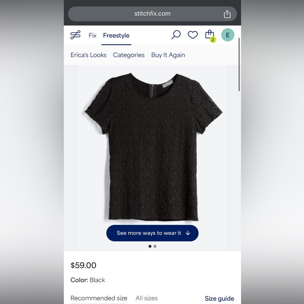 NWT Market and Spruce lacy t shirt size Medium